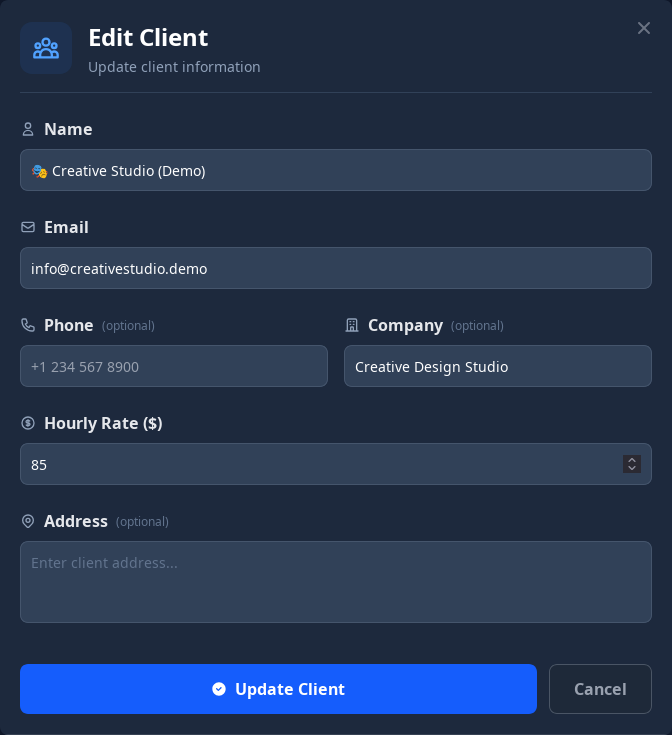 All clients at a glance